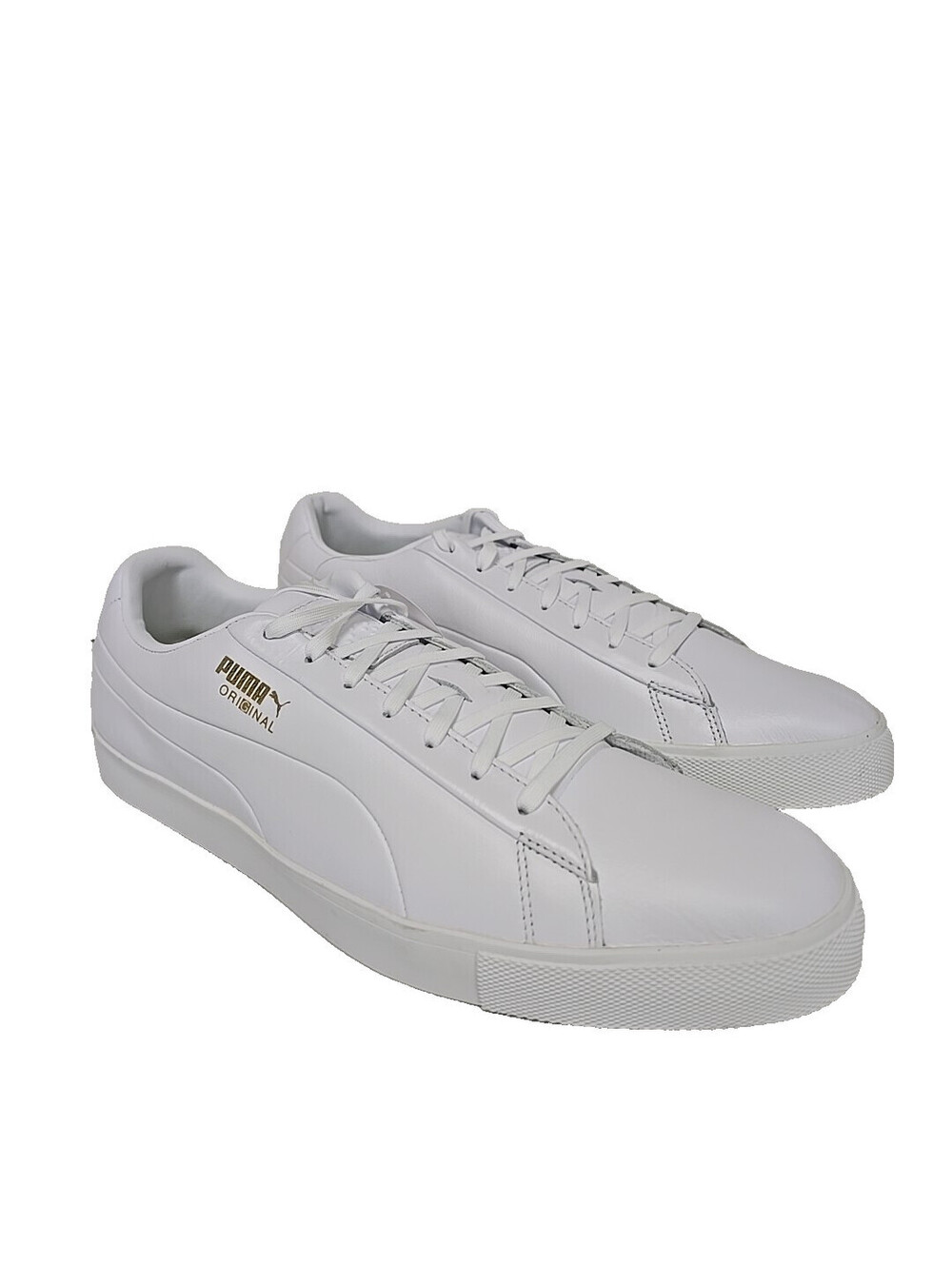 PUMA Men's Original G Golf Shoe 192529-02 White Gold Size 13M